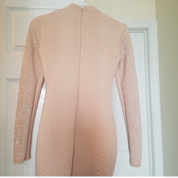 Bebe Sparkly Dress Light Sherbert XXS - Picture 3 of 6